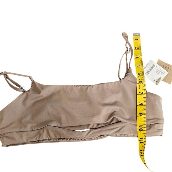 Free People Toast Swimwear Cut Out Bikini Top, Cocoa, Brown, Size Large - Picture 6 of 8